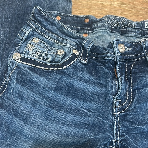 Miss Me sequin boot cut jeans size 28 34 inseam - Picture 3 of 16